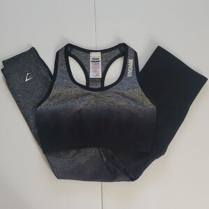 Gymshark Ombre Sport Bra And Legging Set Size S